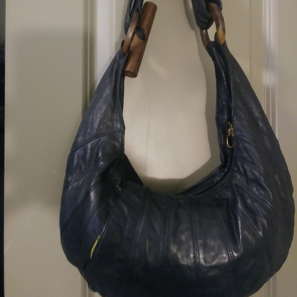 Handbags - Ananas New York Black Lambskin Leather Hobo nag